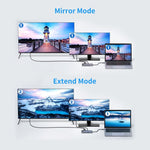 Adattatore docking station USB-C 7 in 1 con HDMI 4K e VGA