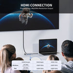 Adattatore docking station USB C 7 in 1 con HDMI 4K