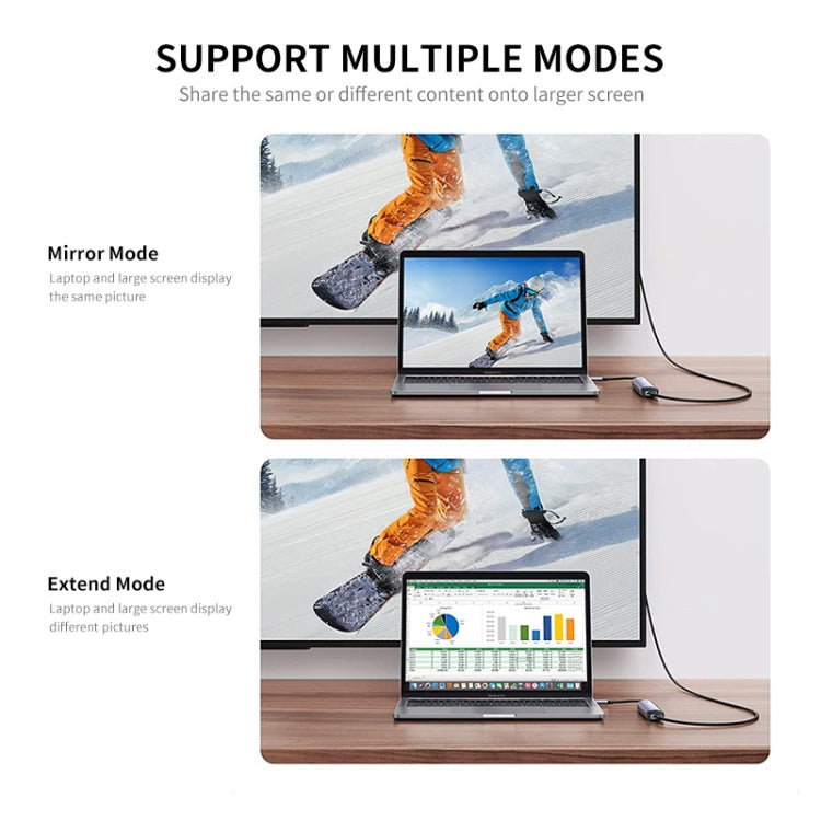 Adattatore docking station USB-C 6 in 1 con HDMI 4K