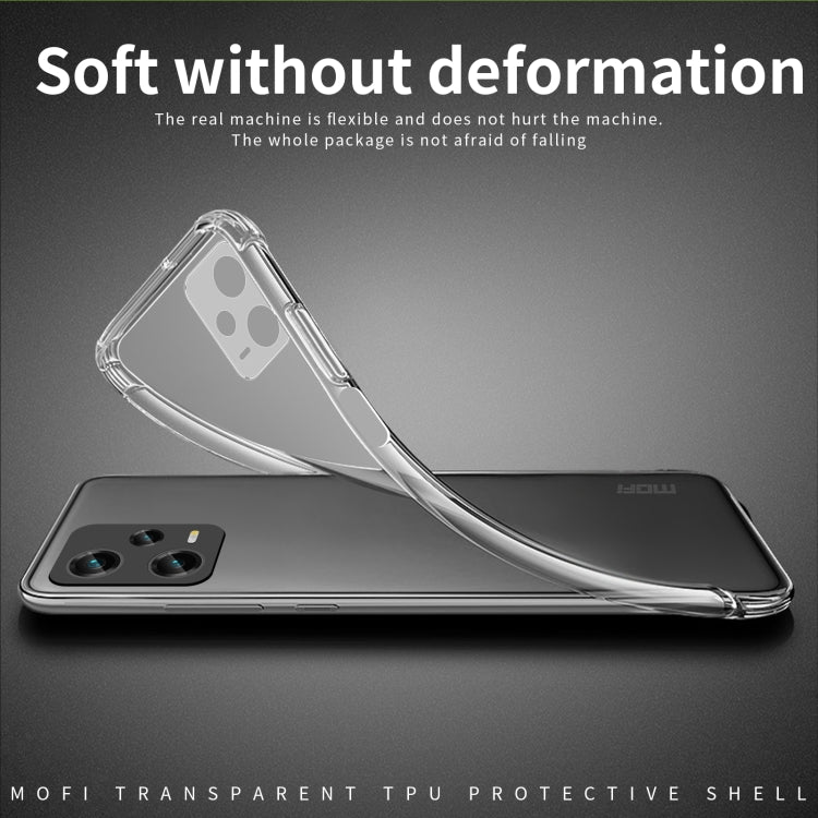 Custodia per telefono in TPU ultrasottile serie MOFI Ming, For XiaomiRedmi Note 12 Pro 5G China, For Xiaomi Redmi Note 12 Pro+ China, For Xiaomi Redmi A1+