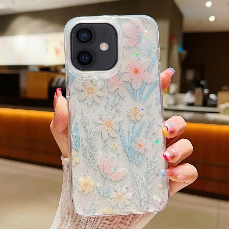 Custodia per cellulare in TPU epossidico floreale piccola e fresca, For iPhone 12, For iPhone 12 Pro Max, For iPhone 12 Pro, For iPhone 11 Pro Max