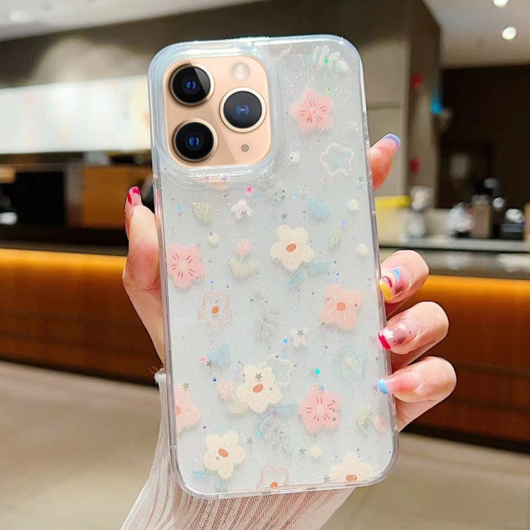 Custodia per cellulare in TPU epossidico floreale piccola e fresca, For iPhone 12, For iPhone 12 Pro Max, For iPhone 12 Pro, For iPhone 11 Pro Max