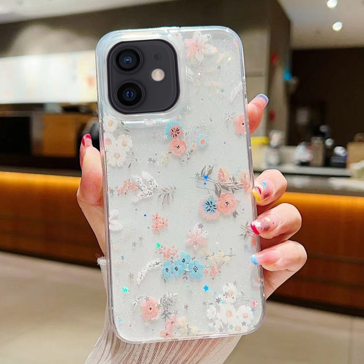Custodia per cellulare in TPU epossidico floreale piccola e fresca, For iPhone 11, For iPhone 11 Pro, For iPhone XR, For iPhone XS Max