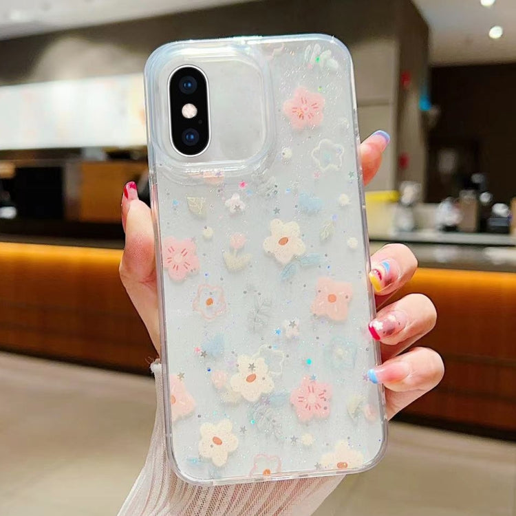 Custodia per cellulare in TPU epossidico floreale piccola e fresca, For iPhone 11, For iPhone 11 Pro, For iPhone XR, For iPhone XS Max