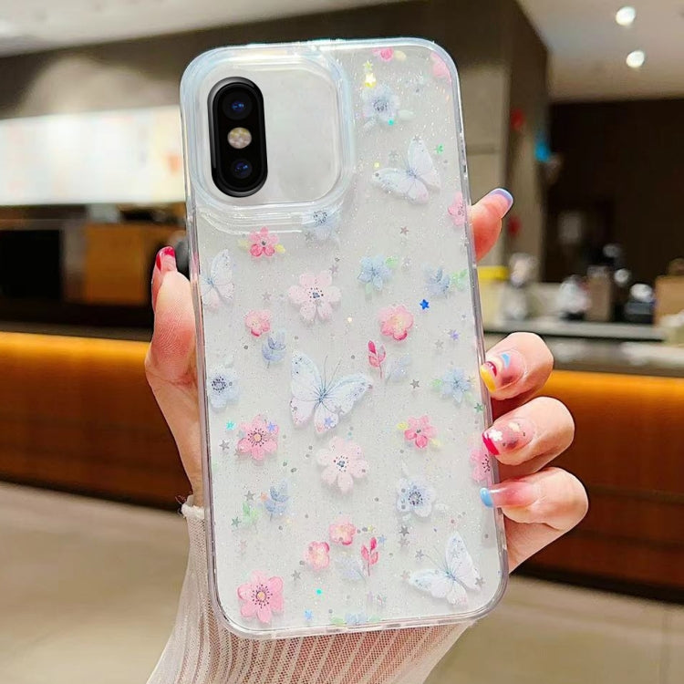 Custodia per cellulare in TPU epossidico floreale piccola e fresca, For iPhone 7 Plus / 8 Plus, For iPhone X / XS