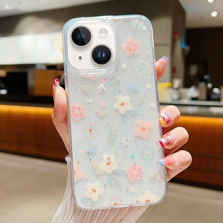 Custodia per cellulare in TPU epossidico floreale piccola e fresca, For iPhone 15 Pro Max, For iPhone 15 Pro, For iPhone 15 Plus, For iPhone 15