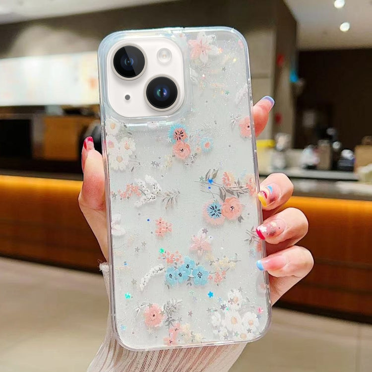 Custodia per cellulare in TPU epossidico floreale piccola e fresca, For iPhone 15 Pro Max, For iPhone 15 Pro, For iPhone 15 Plus, For iPhone 15