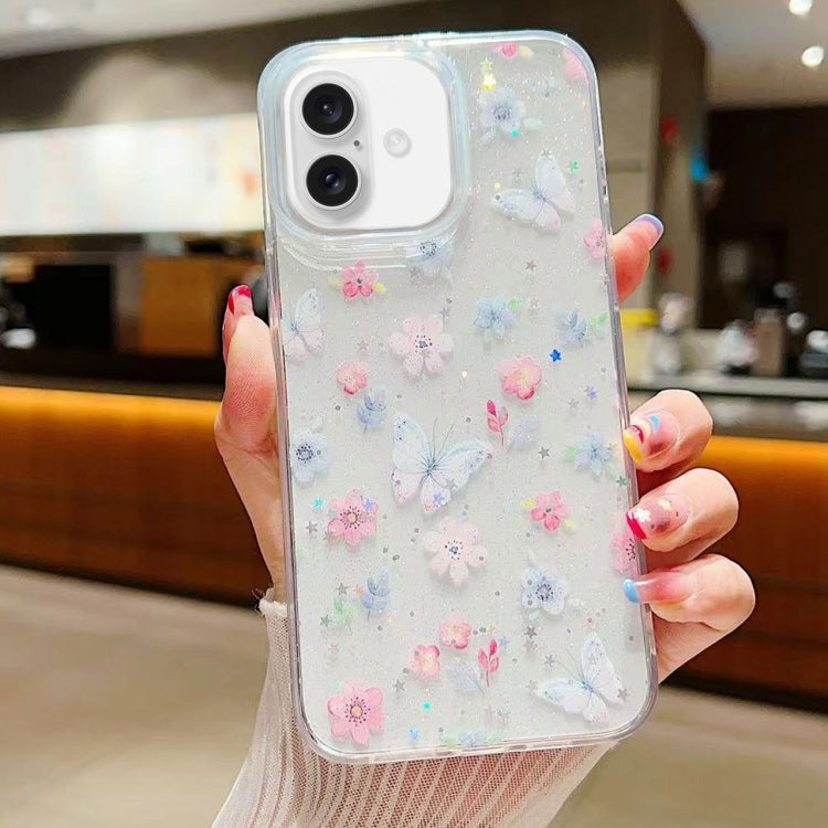 Custodia per cellulare in TPU epossidico floreale piccola e fresca, For iPhone 16 Pro Max, For iPhone 16 Pro, For iPhone 16 Plus, For iPhone 16
