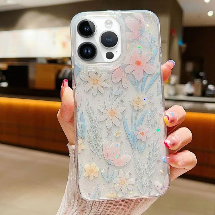 Custodia per cellulare in TPU epossidico floreale piccola e fresca, For iPhone 16 Pro Max, For iPhone 16 Pro, For iPhone 16 Plus, For iPhone 16
