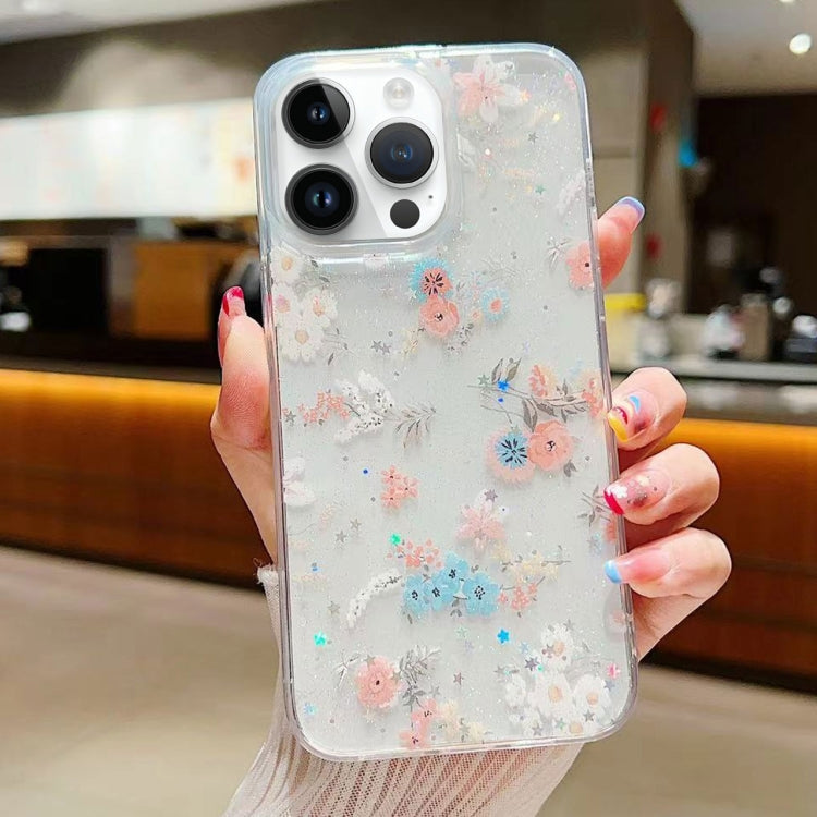Custodia per cellulare in TPU epossidico floreale piccola e fresca, For iPhone 16 Pro Max, For iPhone 16 Pro, For iPhone 16 Plus, For iPhone 16