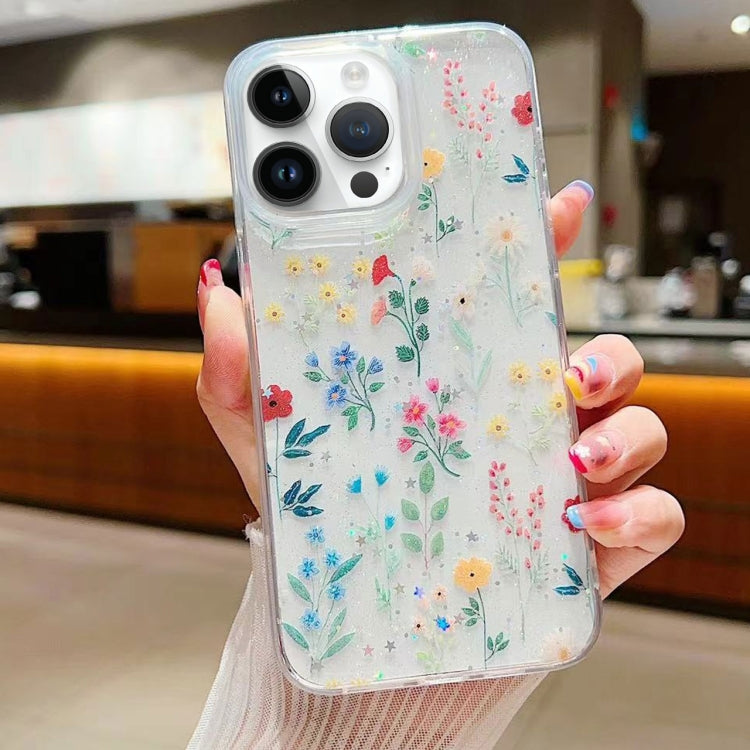 Custodia per cellulare in TPU epossidico floreale piccola e fresca, For iPhone 16 Pro Max, For iPhone 16 Pro, For iPhone 16 Plus, For iPhone 16
