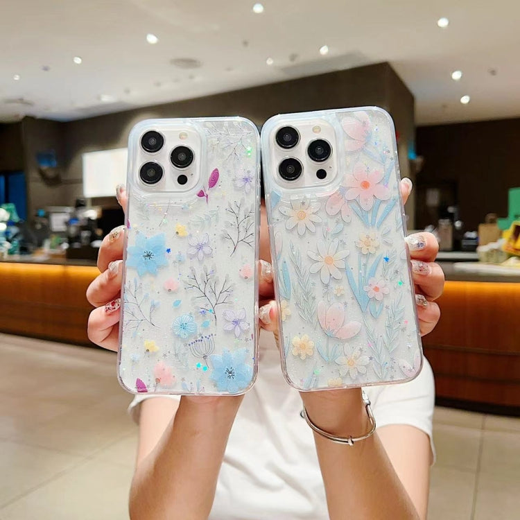 Custodia per cellulare in TPU epossidico floreale piccola e fresca, For iPhone 12, For iPhone 12 Pro Max, For iPhone 12 Pro, For iPhone 11 Pro Max
