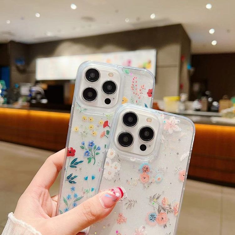 Custodia per cellulare in TPU epossidico floreale piccola e fresca, For iPhone 11, For iPhone 11 Pro, For iPhone XR, For iPhone XS Max
