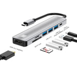 Adattatore docking station USB-C 7 in 1 con HDMI 4K