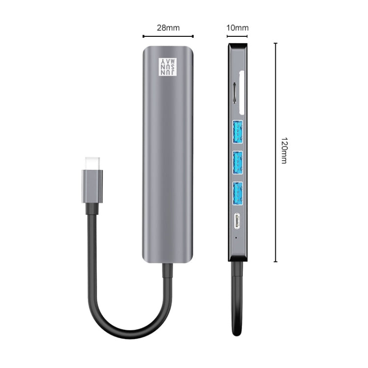 Adattatore docking station USB-C 7 in 1 con HDMI 4K