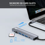 Adattatore docking station USB-C 7 in 1 con HDMI 4K