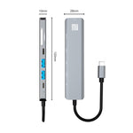 Adattatore docking station USB-C 7 in 1 con HDMI 4K