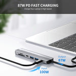 Adattatore docking station USB-C 7 in 1 con HDMI 4K