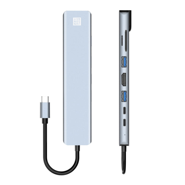 Adattatore docking station USB-C 8 in 1 con HDMI 4K