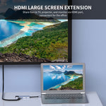 Adattatore docking station USB-C 6 in 1 con HDMI 4K