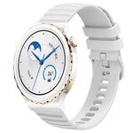 Cinturino in silicone tinta unita con motivo a pois ondulato da 20 mm, For Huawei Watch GT3 Pro 43mm, For Huawei Watch GT3 42mm