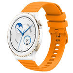 Cinturino in silicone tinta unita con motivo a pois ondulato da 20 mm, For Huawei Watch GT3 Pro 43mm, For Huawei Watch GT3 42mm