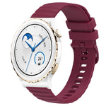 Cinturino in silicone tinta unita con motivo a pois ondulato da 20 mm, For Huawei Watch GT3 Pro 43mm, For Huawei Watch GT3 42mm