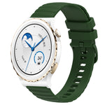 Cinturino in silicone tinta unita con motivo a pois ondulato da 20 mm, For Huawei Watch GT3 Pro 43mm, For Huawei Watch GT3 42mm