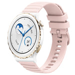 Cinturino in silicone tinta unita con motivo a pois ondulato da 20 mm, For Huawei Watch GT3 Pro 43mm, For Huawei Watch GT3 42mm