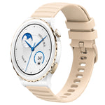Cinturino in silicone tinta unita con motivo a pois ondulato da 20 mm, For Huawei Watch GT3 Pro 43mm, For Huawei Watch GT3 42mm