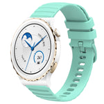 Cinturino in silicone tinta unita con motivo a pois ondulato da 20 mm, For Huawei Watch GT3 Pro 43mm, For Huawei Watch GT3 42mm
