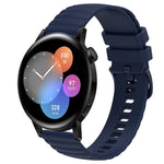 Cinturino in silicone tinta unita con motivo a pois ondulato da 20 mm, For Huawei Watch GT3 Pro 43mm, For Huawei Watch GT3 42mm