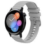 Cinturino in silicone tinta unita con motivo a pois ondulato da 20 mm, For Huawei Watch GT3 Pro 43mm, For Huawei Watch GT3 42mm