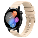 Cinturino in silicone tinta unita con motivo a pois ondulato da 20 mm, For Huawei Watch GT3 Pro 43mm, For Huawei Watch GT3 42mm