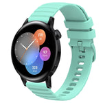 Cinturino in silicone tinta unita con motivo a pois ondulato da 20 mm, For Huawei Watch GT3 Pro 43mm, For Huawei Watch GT3 42mm