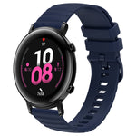 Cinturino in silicone tinta unita con motivo a pois ondulato da 20 mm, For Huawei Watch GT2 42mm, For Huawei Watch 2