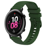Cinturino in silicone tinta unita con motivo a pois ondulato da 20 mm, For Huawei Watch GT2 42mm, For Huawei Watch 2