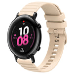 Cinturino in silicone tinta unita con motivo a pois ondulato da 20 mm, For Huawei Watch GT2 42mm, For Huawei Watch 2