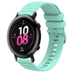 Cinturino in silicone tinta unita con motivo a pois ondulato da 20 mm, For Huawei Watch GT2 42mm, For Huawei Watch 2