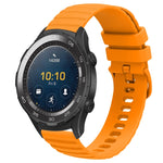 Cinturino in silicone tinta unita con motivo a pois ondulato da 20 mm, For Huawei Watch GT2 42mm, For Huawei Watch 2