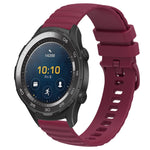 Cinturino in silicone tinta unita con motivo a pois ondulato da 20 mm, For Huawei Watch GT2 42mm, For Huawei Watch 2