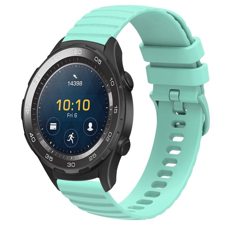Cinturino in silicone tinta unita con motivo a pois ondulato da 20 mm, For Huawei Watch GT2 42mm, For Huawei Watch 2