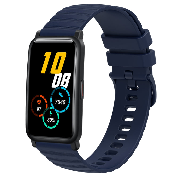 Cinturino in silicone tinta unita con motivo a pois ondulato da 20 mm, For Honor Watch ES, For Honor Magic Watch2 42mm