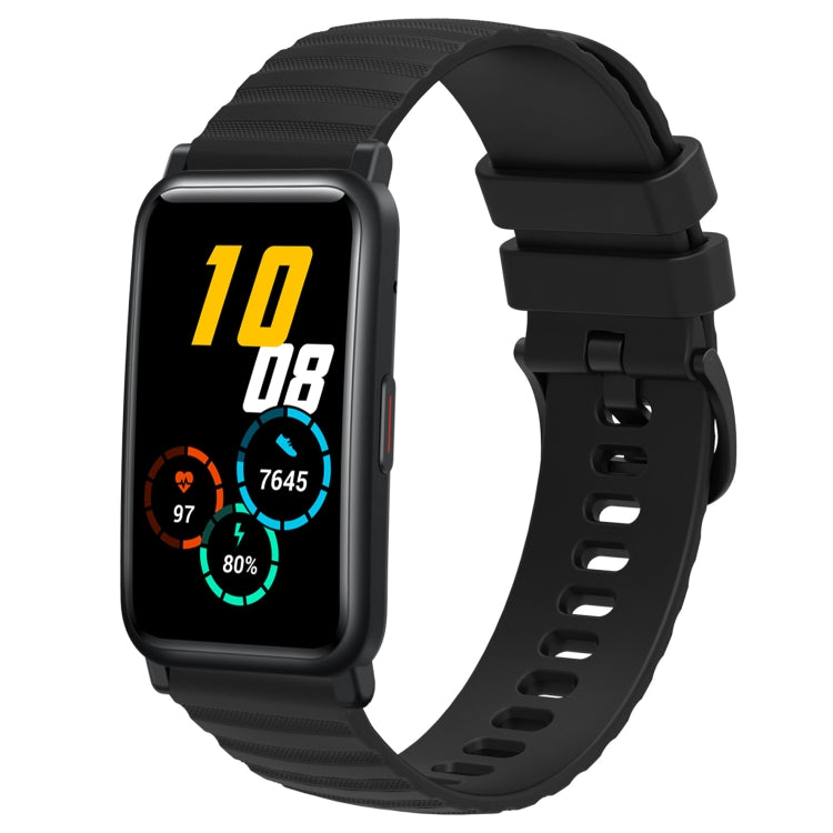 Cinturino in silicone tinta unita con motivo a pois ondulato da 20 mm, For Honor Watch ES, For Honor Magic Watch2 42mm