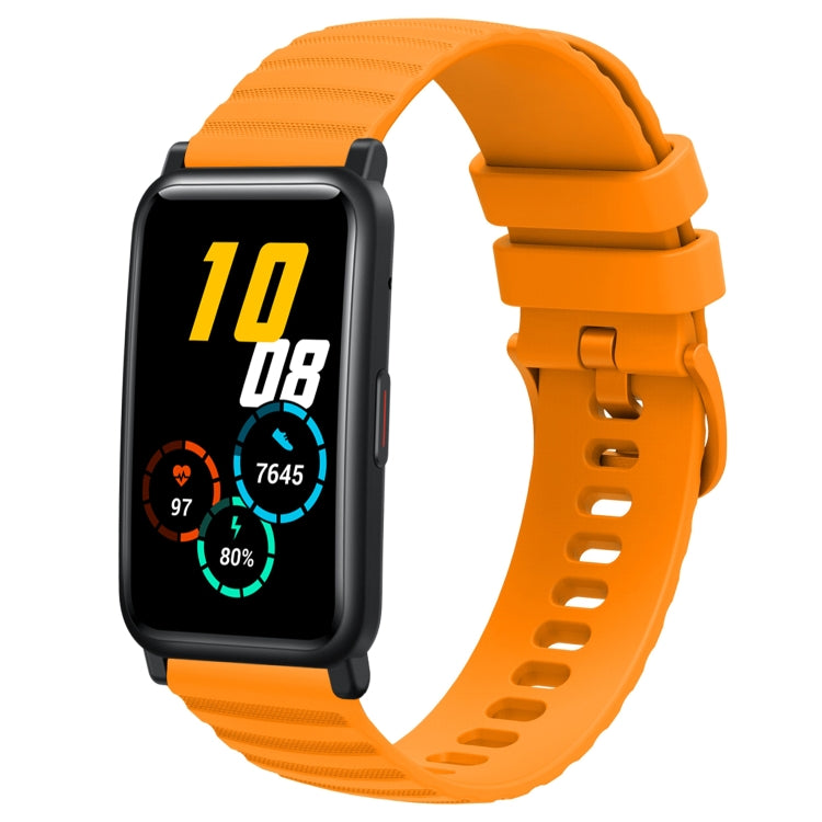 Cinturino in silicone tinta unita con motivo a pois ondulato da 20 mm, For Honor Watch ES, For Honor Magic Watch2 42mm