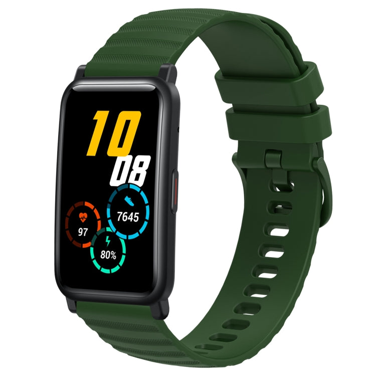 Cinturino in silicone tinta unita con motivo a pois ondulato da 20 mm, For Honor Watch ES, For Honor Magic Watch2 42mm