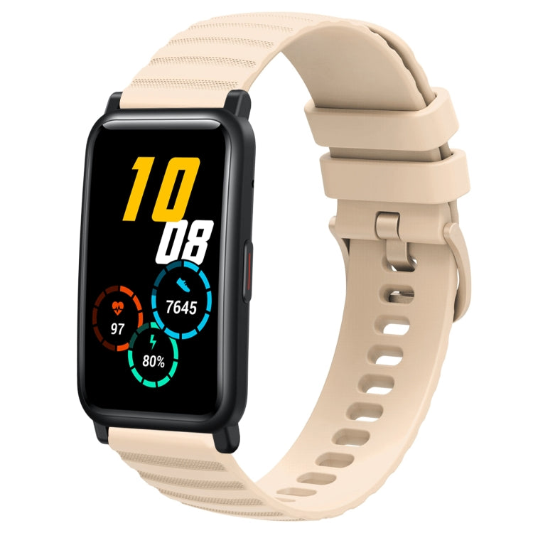 Cinturino in silicone tinta unita con motivo a pois ondulato da 20 mm, For Honor Watch ES, For Honor Magic Watch2 42mm