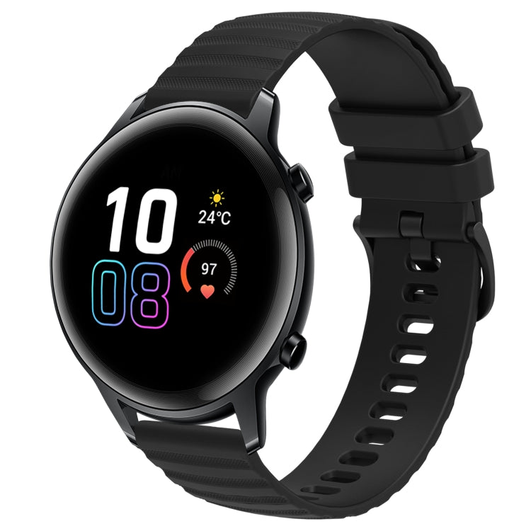 Cinturino in silicone tinta unita con motivo a pois ondulato da 20 mm, For Honor Watch ES, For Honor Magic Watch2 42mm