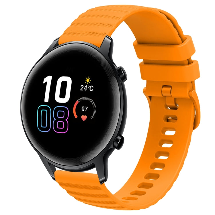 Cinturino in silicone tinta unita con motivo a pois ondulato da 20 mm, For Honor Watch ES, For Honor Magic Watch2 42mm