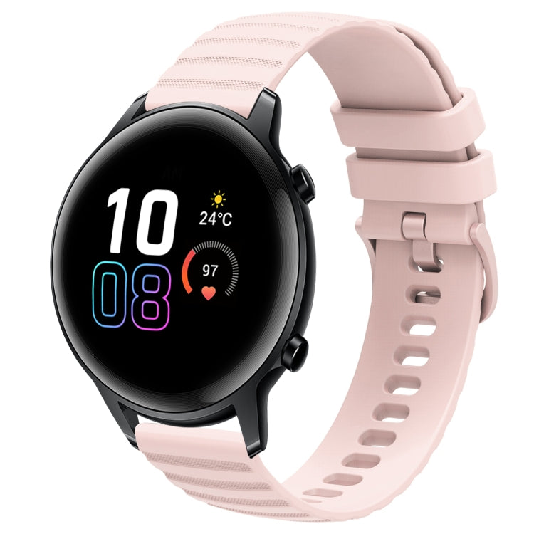 Cinturino in silicone tinta unita con motivo a pois ondulato da 20 mm, For Honor Watch ES, For Honor Magic Watch2 42mm